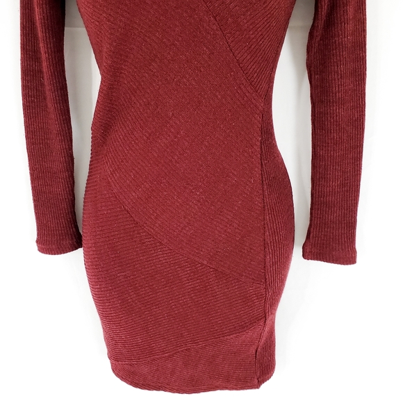 MNG Mango Maroon Red Bodycon Dress Size XXS - Picture 9 of 10